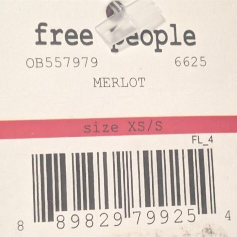 Free People Chalice Bra Women's Size XS/Small Intimately Seamless Merlot NWT - Picture 10 of 10
